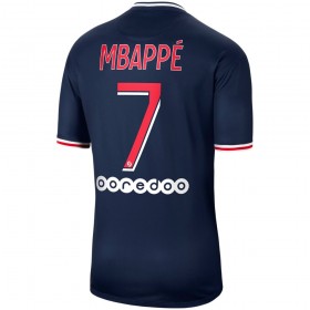 Camisolas de futebol Paris Saint-Germain Kylian Mbappe 7 Equipamento Principal 2020/21 Manga Curta